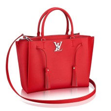 Torba typu tote Louis Vuitton M54570 Lockmeto z miękkiej skóry cielęcej