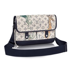 Torba listonoszka Louis Vuitton M54254 Messenger PM z monogramem z płótna