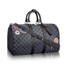 Naklejki Louis Vuitton Keepall 45 Bandouliere N41057 Damier Graphite