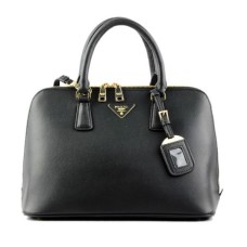 Torba typu tote Prada 0812 w kolorze czarnym z wzorem krzyża
