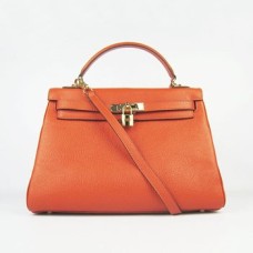 Hermes Kelly 32cm Togo skóra 6108 pomarańczowo-złota