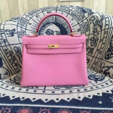 Hermes Kelly 28cm Togo Leather Pink Gold Bag