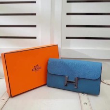 Portfel Hermes Constance Togo Leather Blue