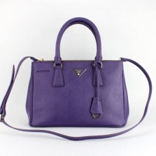 Prada Galleria Torba 1801 Skóra Saffiano 30 cm Fioletowa