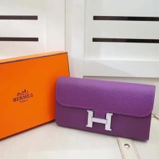Portfel Hermes Constance Togo Leather Purple
