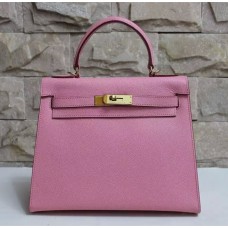 Torebka Hermes Kelly 28 cm ze skóry Epsom w kolorze różowego złota