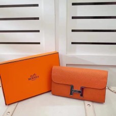 Portfel Hermes Constance Togo Leather Orange