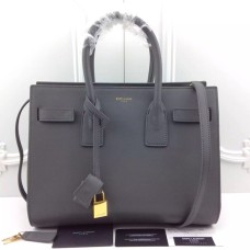 Torebki YSL Grey Downtown Tote ze skóry bydlęcej