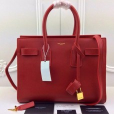 Torebki YSL Red Downtown Tote ze skóry bydlęcej