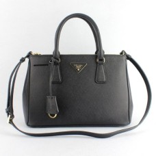 Torebka Prada Galleria 1801 ze skóry Saffiano 30 cm, czarna