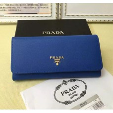 Prada 1M1132 Portfel Saffiano Skóra Niebieski