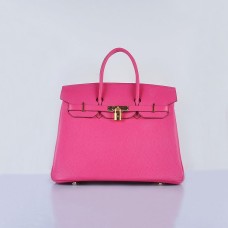 Torebka Hermes Birkin 35cm Togo ze skóry w kolorze różowo-złotym