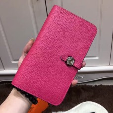 Portfel Hermes Dogon Togo Leather H001 Hot Pink