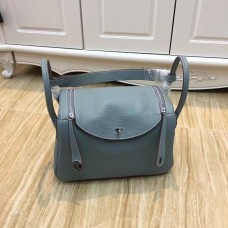 Torebka Hermes Lindy 30 cm Szaro-Niebiesko-Srebrna