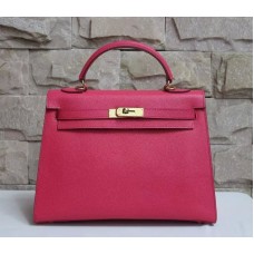 Torebka Hermes Kelly 32 cm ze skóry Epsom w kolorze różowego złota