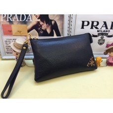 Prada męska skórzana saszetka 3318 czarna