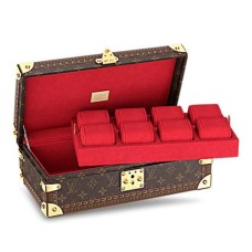 Louis Vuitton M20039 8 etui na zegarek z twardą obudową i monogramem z płótna