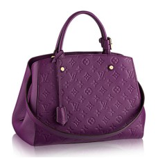 Louis Vuitton M41046 Montaigne MM Torba materiałowa Monogram Empreinte Leather