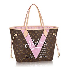 Louis Vuitton M41615 Neverfull MM Sydney torba na ramię z monogramem płócienna