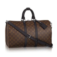 Louis Vuitton M56711 Keepall Bandouliere 45 Torba marynarska Monogram Macassar Canvas