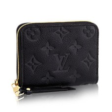 Louis Vuitton M60574 Zapinana na zamek torebka na monety Monogram Empreinte Leather