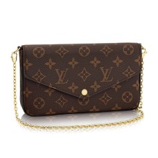Louis Vuitton M61276 Pochette Felicie Portfel z łańcuszkiem Monogram na płótnie