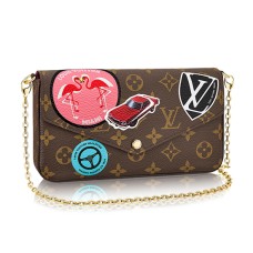 Louis Vuitton M62145 Pochette Felicie Portfel z łańcuszkiem Monogram na płótnie