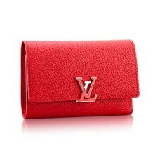 Kompaktowy portfel Louis Vuitton M62158 Capucines Skóra Taurillon