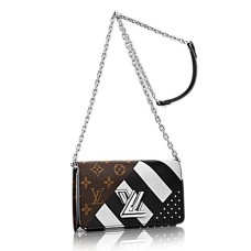 Louis Vuitton M62389 Portfel z łańcuszkiem typu twist z monogramem z płótna
