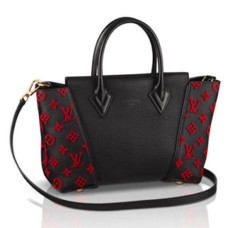 Louis Vuitton M94608 W BB Torba materiałowa Monogram Welurowa Veau Cachemire Magnolia Skóra