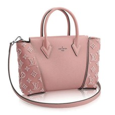 Louis Vuitton M94639 W BB Torba materiałowa Monogram Welurowa Veau Cachemire Magnolia Skóra