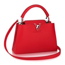 Torba materiałowa Louis Vuitton M94754 Capucines BB Skóra Taurillon