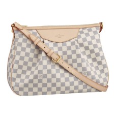 Louis Vuitton N41112 Siracusa MM Torba na ramię Damier Azur Canvas