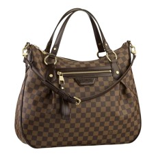 Louis Vuitton N41131 Evora MM Torba na ramię Damier Ebene Canvas