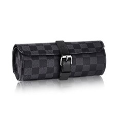 Louis Vuitton N41137 3 Etui na zegarek Damier Graphite Canvas