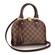 Louis Vuitton N41221 Alma BB Torba materiałowa Damier Ebene Canvas