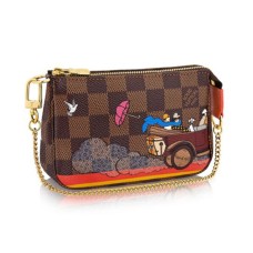 Louis Vuitton N41426 Mini Pochette Akcesoria Evasion Damier Ebene Canvas