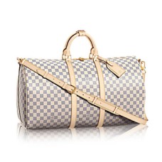 Louis Vuitton N41429 Keepall Bandouliere 55 Torba marynarska Damier Azur Canvas