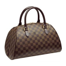 Louis Vuitton N41434 Ribera MM Torba materiałowa Damier Ebene Canvas