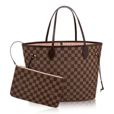 Louis Vuitton N41603 Neverfull MM Torba na ramię Damier Ebene Canvas