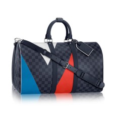 Louis Vuitton N41617 Keepall Bandouliere 45 Torba sportowa Damier Cobalt Canvas