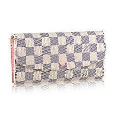 Louis Vuitton N41625 Emilie Portfel Damier Azur Canvas