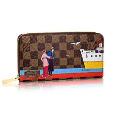 Portfel Louis Vuitton N41665 Zippy Damier Ebene Canvas