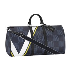Torba podróżna Louis Vuitton N44009 Keepall 55 Bandouliere Damier Cobalt Canvas