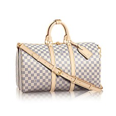 Louis Vuitton N48223 Keepall Bandouliere 45 Torba sportowa Damier Azur Canvas
