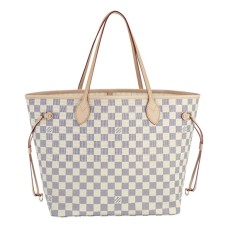 Louis Vuitton N51107 Neverfull MM Torba na ramię Damier Azur Canvas