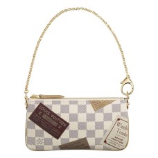 Płócienna torebka Louis Vuitton N63078 Milla MM Damier Azur