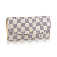 Portfel Louis Vuitton N63546 Emilie Damier Azur Canvas