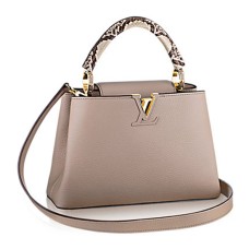 Torba materiałowa Louis Vuitton N92041 Capucines BB Skóra Taurillon