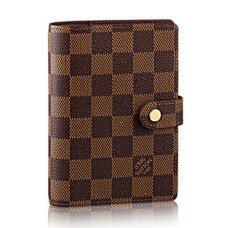 Louis Vuitton R20700 Mały pierścień Agenda Cover Damier Ebene Canvas